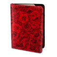 thumbnail image 2 of Pofeuu Red Rose Print Travel Document Organizer Passport Holder Men Women for Family (6.5 in x 4.5 in),Wallet Holder Credit Card Clutch Bag Case, 2 of 5