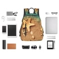thumbnail image 4 of Honeii Starfish And Seashell 1 Print Lightweight Backpacks,Carry on Backpack,Durable Backpack for School, Work & Travel, 4 of 7