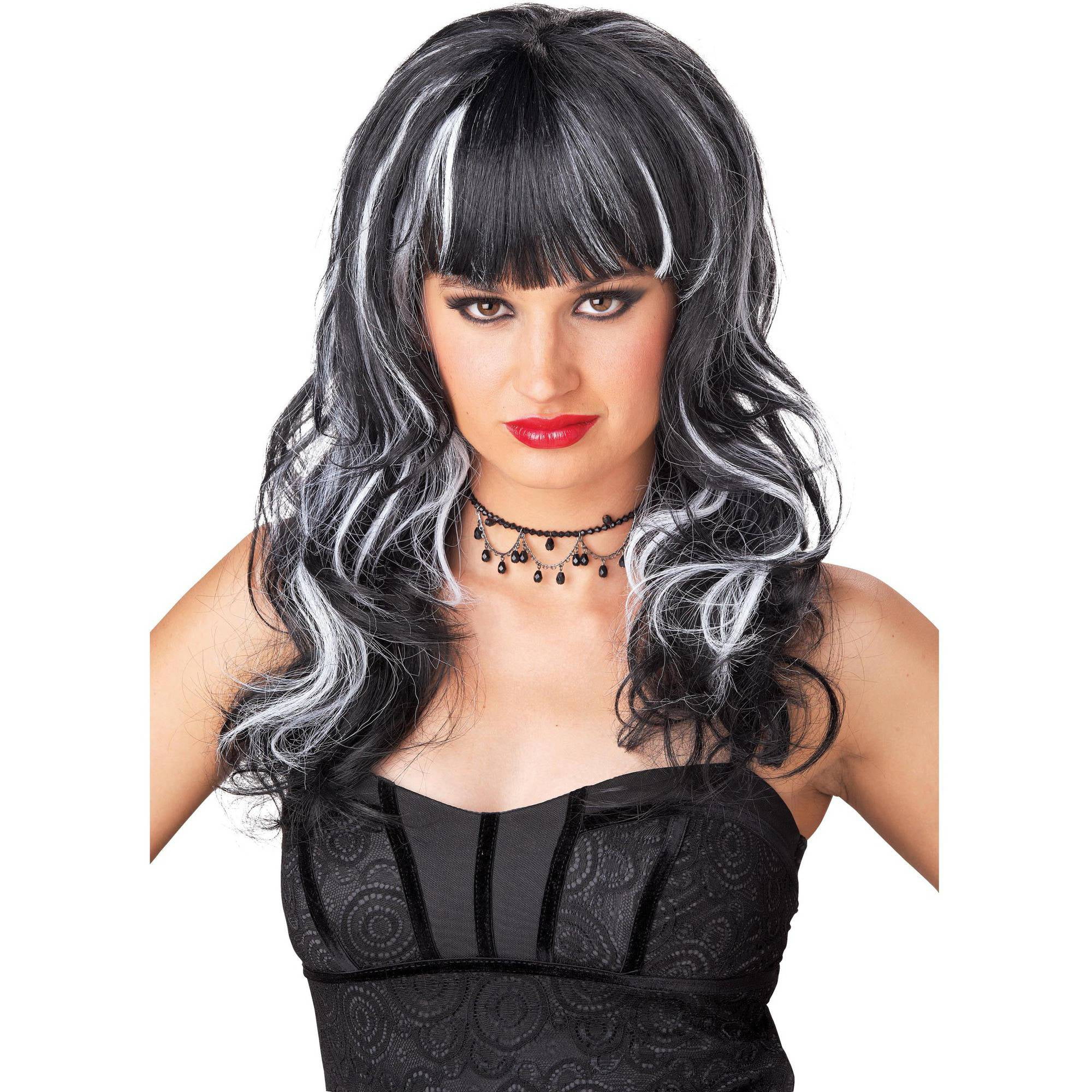Vivacious White Vampire Wig Adult Halloween Costume Accessory