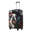 thumbnail image 2 of Cauagu Pirate Bulldog On Deck Print Travel Luggage Cover,Travel Dust-proof Suitcase Cover Softside Suitcase Protector for 18-32inch,Not Included Suitcase, 2 of 8