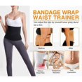 thumbnail image 4 of Waist Trainer for Women Snatch Bandage Tummy Wrap Plus Size Workout Waist Trimmer for Gym Sport Bandage Wrap-236(Inch), 4 of 5
