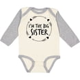 thumbnail image 3 of Inktastic I'm The Sister Girls Long Sleeve Baby Bodysuit, 3 of 5