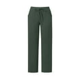 thumbnail image 5 of zbxnLI Casual Pants for Women Straight Leg Lounge Pants Drawstring Elastic Waist Solid Color Pants, 5 of 6