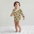 thumbnail image 4 of Xecao Cute Sunflowers Print Baby unisex-baby Cotton Long-sleeve Bodysuits-18 Months, 4 of 6