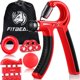 thumbnail image 1 of Kit de entrenamiento para fortalecer el agarre de mano (paquete de 5) FitBeast, agarre de antebrazo, resistencia ajustable, pinza de mano, ejercitador de dedos, anillo de agarre y bola de agarre para, 1 of 5