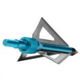 thumbnail image 4 of 12Pcs 100 Grain 3 Blade Crossed Broadhead Screw-in Arrows Tips for Compound Bow Crossbow Archery Hunting with Broadheads -Blue, 4 of 9