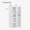 thumbnail image 2 of oneinmil 7 Cube Bookshelf, White Cube Organizer and Display Shelf with Storage, Stackable Bookcase for Small Space, Wooden Cube Shelf Easy to Match for Living Room, Bedroom, Study Room and Office, 2 of 13