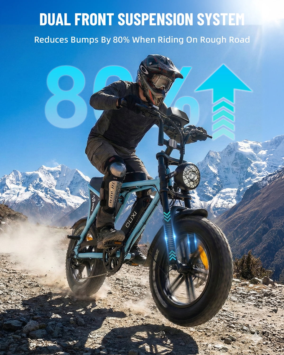 VTOKW Electric Bike for Adults, 500W Electric Bicycles with 36V 10.4Ah Battery, 16" Fat Tire Ebike, 20MPH E-Bike, E Bike for Adults UL2849