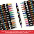 thumbnail image 4 of SDOHIG 12 Pcs 24 Colors Dual-Ended Nail Art Pens Set, Nail Art Markers Polish Pen for Nail Art, 3D Acrylic Nail Polish Pens, Quick-Dry Acrylic Markers & Nail Art Markers for Painting Nails, 4 of 9