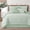 Sage Green, variant on LANCO MODERN LIFESTYLE 7 Piece Comforter Set, King, Grey, Geometric Abstract Linear Textured Plaid, All Seasons Bedding Set Includes Bed Skirt, Pillow Shams & Decorative Pillows