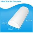 Half Moon Bolster Pillow for Legs, Knees, Lower Back and Head, Lumbar