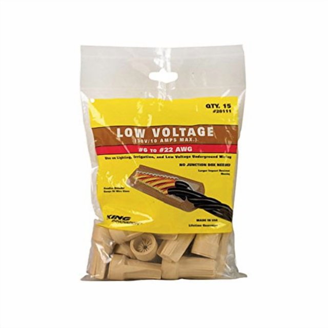 Conector King Safety 20111 Tan de 1,8 cm de bajo voltaje
