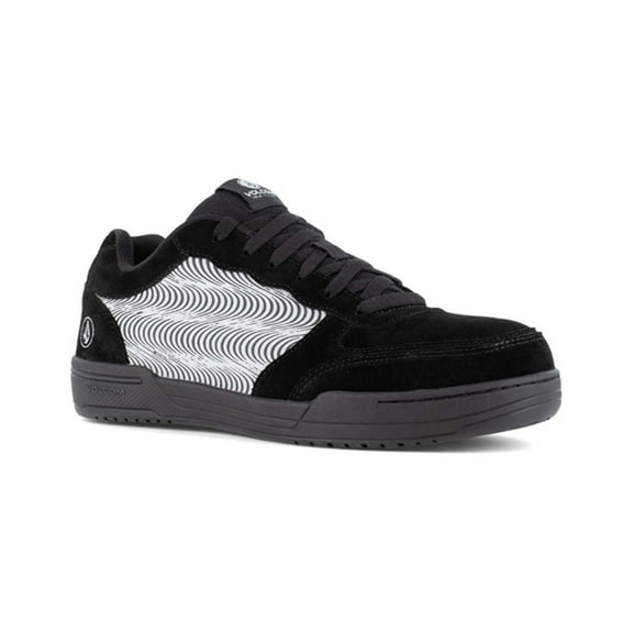 Volcom Men's Hybrid Skate Inspired Work Shoes Composite Toe Black/Grey 3 D(M) US