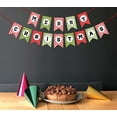 thumbnail image 3 of Inkdotpot Pre Strung BuntingMerry ChristmasBanner Ready to Hang Kraft Rustic Wall Decor Bunting Flag Garland, 3 of 8