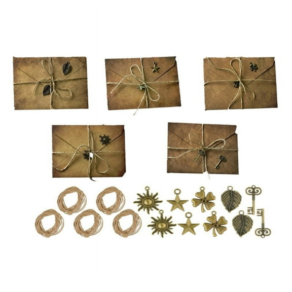 Vintage Stationary Paper Envelope,161 x 113 mm, 5 Count