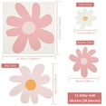 thumbnail image 2 of Hvxrjkn 12 Sheets 34 Pieces Daisy Flower Wall Stickers Stick Floral Decal Removable Reusable Flower Decal for Home Bedroom Living Room Wall Decor, 2 of 9