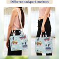 thumbnail image 4 of FORMRS Womens Corduroy Tote Bag Crossbody Shoulder Handbag with Pocket, Colorful Trains, 4 of 7