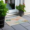 thumbnail image 3 of Dalyn Rugs Machine Washable Indoor/Outdoor Chantille Peach 1'8" x 2'6" Rug, 3 of 7