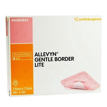 Allevyn Gentle Border Lite Foam Dressing 2'' X 2'', Square, Adhesive