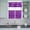 Purple, variant on 3 Piece Kitchen Curtains and Valances Set Green Cafe Curtains 36 Inch Length Modern Geometric Fish Scale Abstract Moroccan Valance & Tier Curtain for Living Room Bedroom Window 54"x18" 27"x36"*2