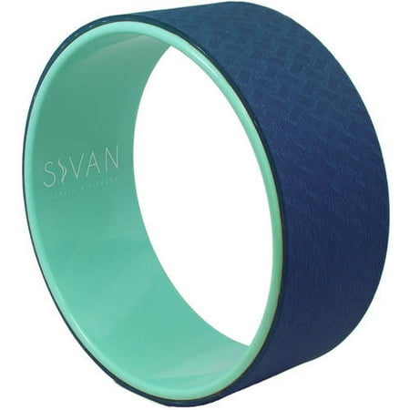 Yoga Wheel Extra-Strength Prop with Premium Mat Material, Comfort and Safety in Backbends and Poses, 12.6