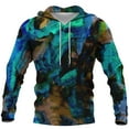 thumbnail image 3 of Men's Loose Printed Hooded Sweatshirt Men's Casual Fashion Sports SweatshirtM, 3 of 3