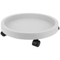 thumbnail image 3 of MUKCHAP Lot de 2 Plateaux pour Pots de Plantes de 12 Pouces avec Roues, Caddy Roulant Gris Pâle de 30 cm avec Roues, Base pour Plante pour Jardinière Intérieure Extérieure, 3 of 7