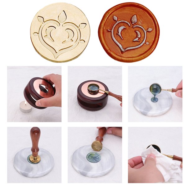 Juego De Sellos De Cera, Cabeza De Cobre En Forma Especial, Clásico 