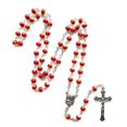 thumbnail image 1 of Vintage Ceramic Beads Rosary Necklace Jesus Christ Crucifix For Cross Necklaces, 1 of 5