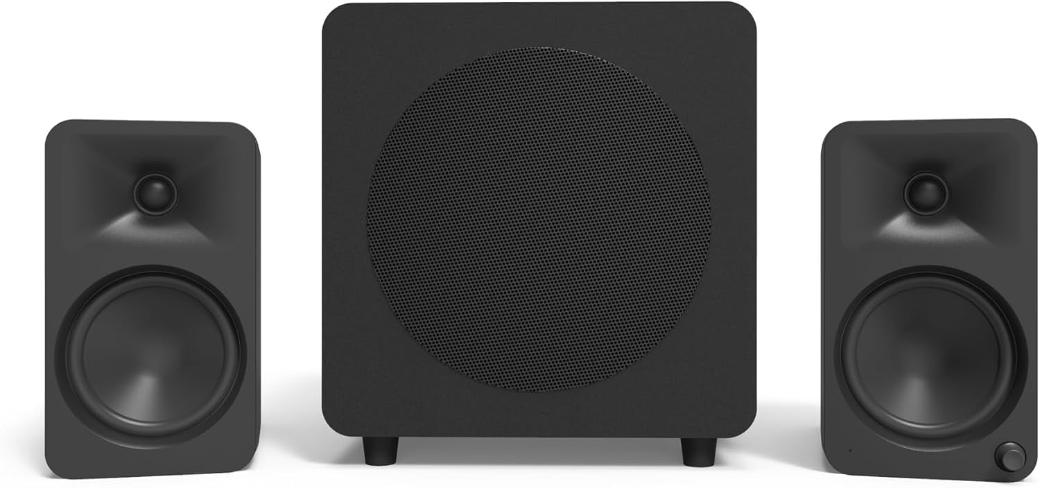 Kanto ORA4MB Pro Audio Bluetooth Desktop Speakers - Matte Black Pair with 3 Year Amber Protection Plan (2024)