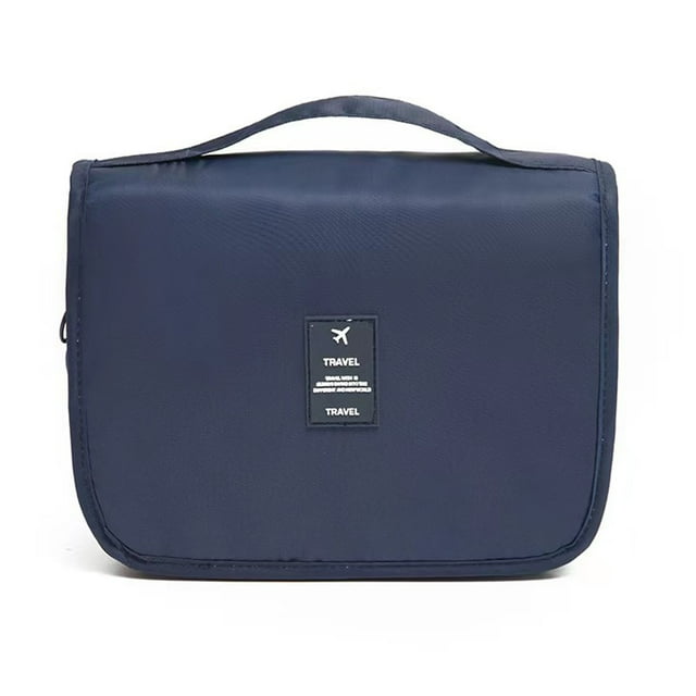 Korean Style Cosmetic Bag Makeup Tote Organizer Small Big Makeup Suitcase Twill Travel Toiletry Organizer in Flight Organizer inside Tote Organizer Large Capacity Hook Hanging Travel