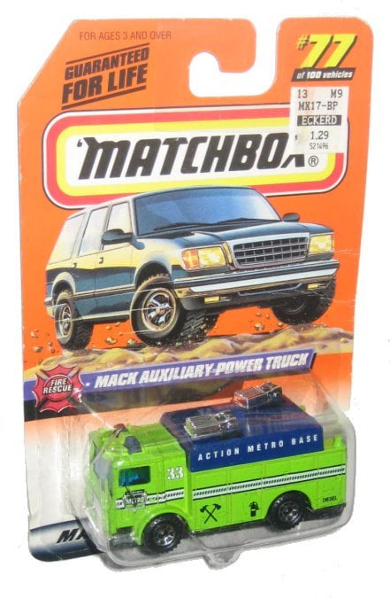 matchbox green truck