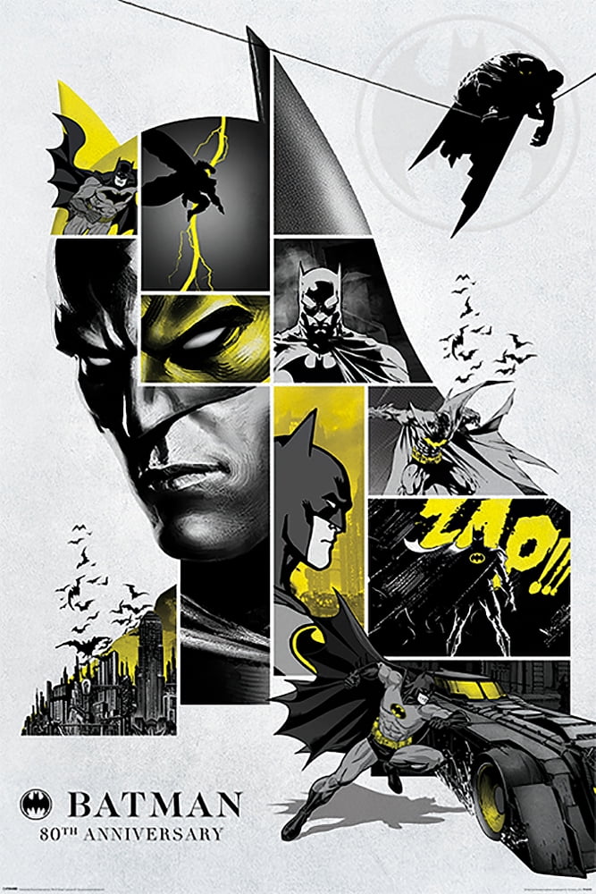 Batman - Comic Poster (80Th Anniversary - Image Compilation) (Black ...