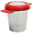 thumbnail image 1 of Tea Filter, Exquisite Fine Mesh Reusable Tea Infuser  For Office Red Silicone+Stainless Steel, 1 of 8
