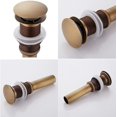 thumbnail image 5 of Tapón de desagüe de fregadero LIUYMXG válvula de drenaje de bronce universal sifón de lavabo 2 piezas, 5 of 5
