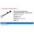 thumbnail image 2 of Rear Left Lower Control Arm - Compatible with 2009 - 2014 Acura TL 2010 2011 2012 2013, 2 of 2