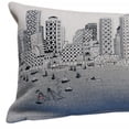 thumbnail image 3 of 35" White Boston Daylight Skyline Lumbar Decorative Pillow, 3 of 6