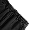 thumbnail image 4 of QQAMB Men Shorts Plus Size Drawstring Comfy Solid Color Casual Elastic Waist Beach Shorts with Pocket Black 3XL, 4 of 7