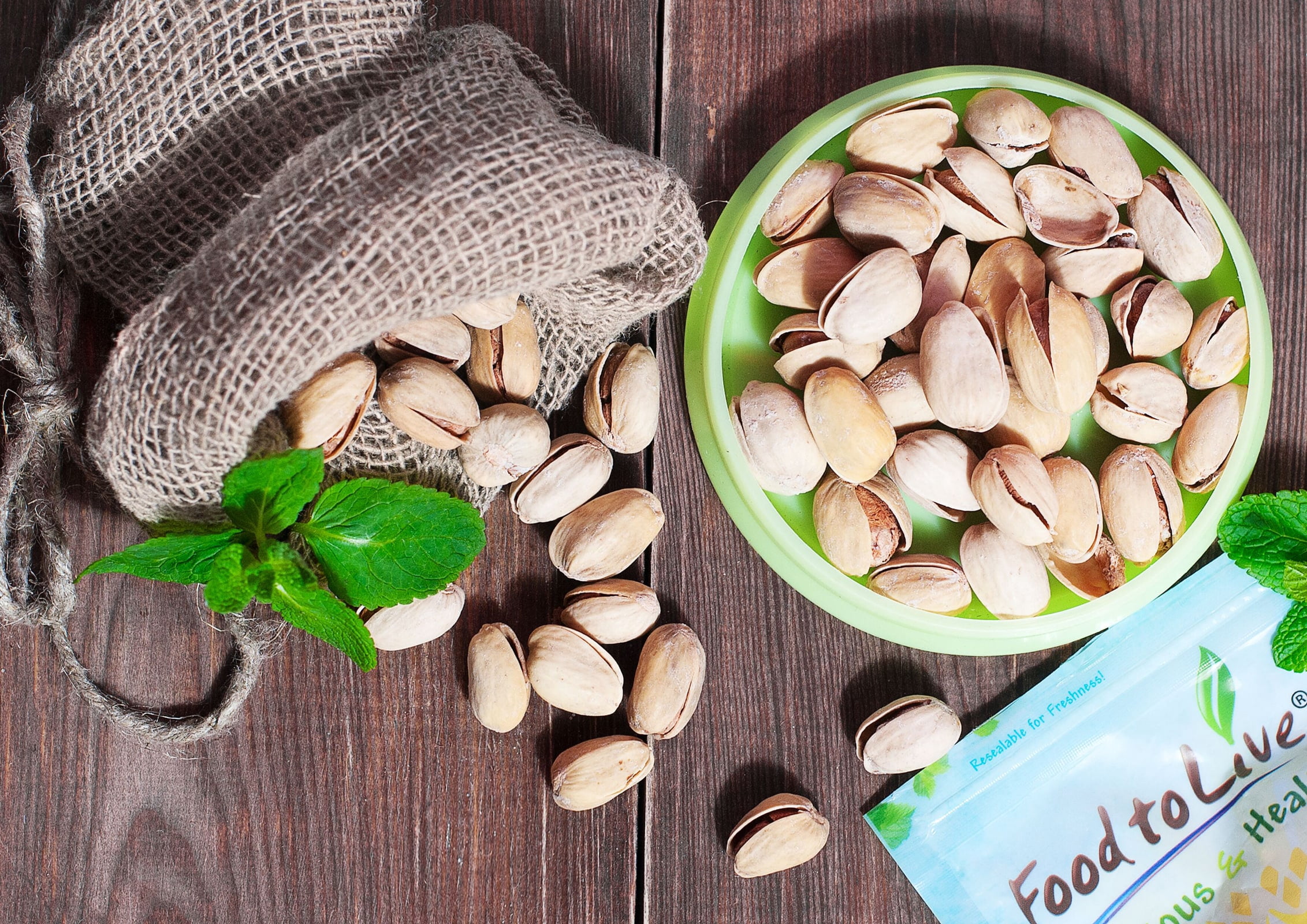 Food to Live Organic California Pistachios (In Shell, Roasted and Salted, Non-GMO, Bulk) (10 Pounds)