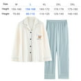 thumbnail image 2 of Pyjama Femme Printemps et Automne Coton Manches Longues Cardigan Été Fin Ensemble Ménager, 2 of 5