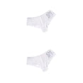 thumbnail image 3 of Sonducket Bragas con letras para mujer, ropa interior cómoda, calzoncillos de seda sin costuras sin rastro, lencería de cintura baja, Blanco METRO 2piezas, 3 of 6