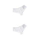 thumbnail image 3 of Jumpingount Bragas con letras para mujer, ropa interior cómoda, calzoncillos de seda sin costuras, lencería íntima suave, calzoncillos sexis Blanco METRO 2piezas, 3 of 6