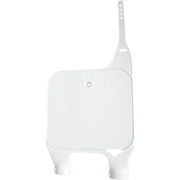 UFO Plastics Front Number Plate (Inverted Fork) White HO02629041