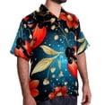 thumbnail image 2 of Seven Starred Ladybird Men's Short Sleeve Beach Shirts, Hawaiian Printed Button Down Summer Casual Unisex Men's Shirts, 2 of 6