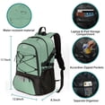 thumbnail image 7 of WOLT Basketball Bag Backpack - Ventilated Shoe & Ball Compartments, Best for Basketball Includes Tag (1 pack, Green), 7 of 7