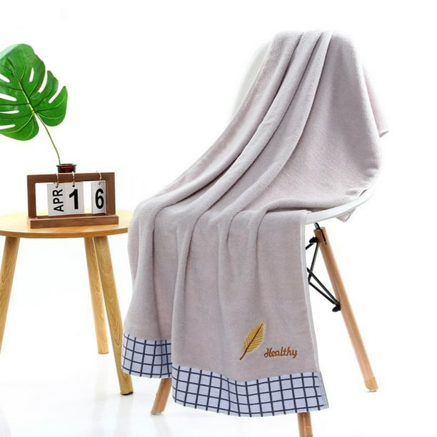 Accesorios de baño Toalla de baño de 70 x 140 cm Toalla de baño grande para el hogar Toalla de baño de algodón absorbente grueso que no se desprende