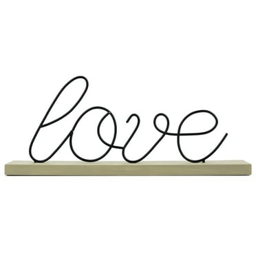 Mainstays 5" Love Script Pedestal Tabletop Sign