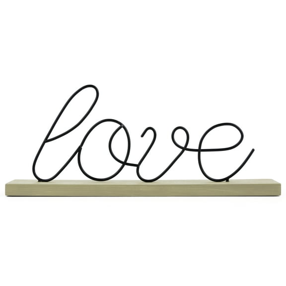 Mainstays 5" Love Script Pedestal Tabletop Sign