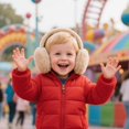 thumbnail image 4 of Adjustable Winter Ear Muffs for Women & Men – Foldable Faux Fur Earmuffs, Fluffy Ear Warmers for Cold Weather, 4 of 7