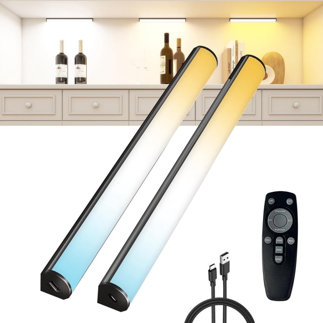 Luz LED inalámbrica con control remoto para debajo del gabinete UNUSROOM de 20 cm